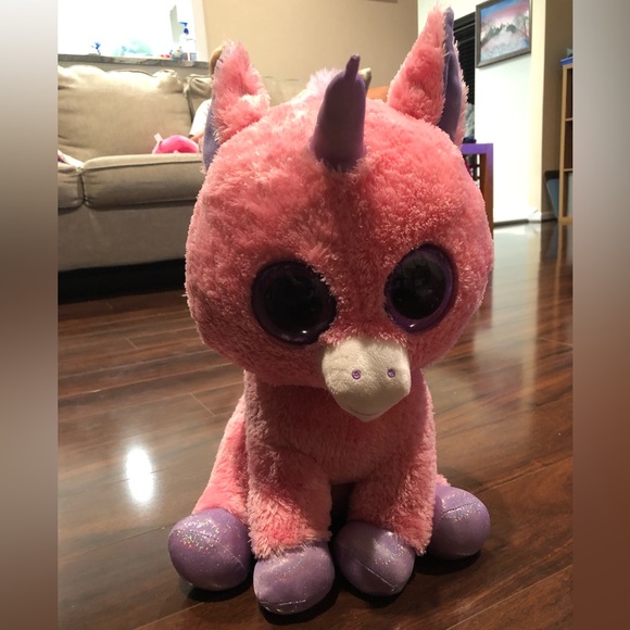 ⭐️ EUC - Ty 18" Large Beanie Boo - Magic the Unicorn - Picture 2 of 4